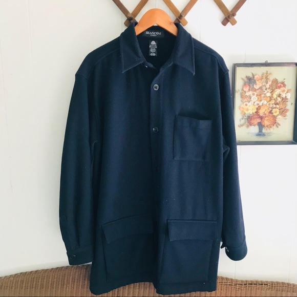 Vintage Other - Brandini Extra Thick Wool Button Down Shirt